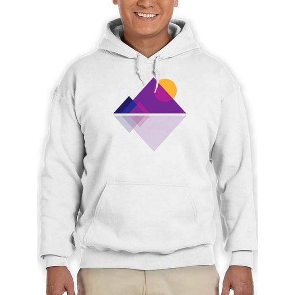 Polygonal Landscape Hoodie Men -GoatDeals Designs, Male 3X-Large