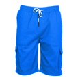 thumbnail image 4 of zuwimk Mens Shorts,Men's Casual Cotton Loose Fit Lightweight Multi-Pockets Cargo Shorts Z01-Blue,4XL, 4 of 5