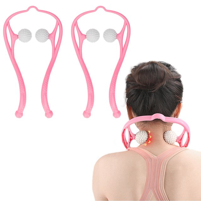Masajeador De Cuello Con Punto De Gatillo Doble, Solución Portátil Para Relajación Total Del Cuerpo, Adecuado Para Todas Las Edades