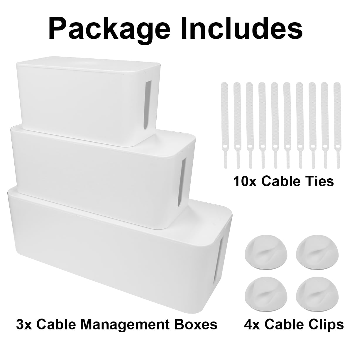 MOOACE iSH09-M553322mn Cable Management Box Set, Cord