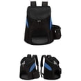thumbnail image 5 of Mochila plegable para perros con bolsillos laterales, ideal para perros y gatos, mochila tipo cápsula espacial, mochila transportadora portátil, bolsa transportadora para mascotas, mochila de viaje., 5 of 5