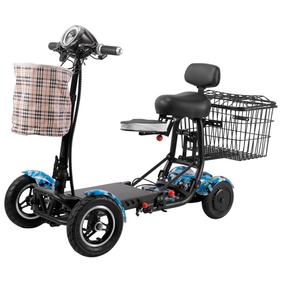 2020 Electric Mobility Scooter Cruiser City Hopper 3 Wheels 4 Wheel Scooter Medical ( BLACK )