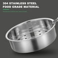 thumbnail image 4 of 1pc Stainless Steel Steamer with Single Handle for Cooking Pot Electric Cooker, 4 of 6
