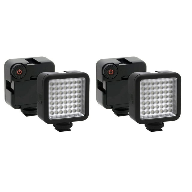 2X Luz de Video LED Brillante 49 Cámara de Iluminación LED Panel de Luz de Cámara Portátil Regulable para , , Y Otras Cámaras DSLR