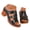 Black, variant on Slippers for Women Slides Sandals Retro Open Toe Heels Casual Slip on Beach Dress Shoes