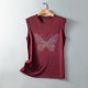 thumbnail image 4 of Camiseta sin mangas suelta con cuello redondo y lentejuelas reflectantes coloridas para mujer Pompotops  lopia990661, 4 of 6