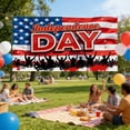 thumbnail image 7 of FEOLGEHLY 4th of July Decorations Outdoor, Memorial Day Decorations, Red Blue White Patriotic, Independence Day Background Cloth Set, Stylish Decor Scene Hanging Fabric For Home Yard Party Picture A, 7 of 7