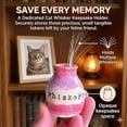thumbnail image 3 of Hand-Thrown Whiskers Keepsake Vase, Cat Whisker Holder, Pet Whisker Collector Jar for Shed Whiskers & Fur, Decorative Small Bud Vase, Thoughtful Memorial Gift for Cat Lovers (#A), 3 of 8