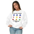 thumbnail image 4 of PACMAN Fruit and Ghosts for Breakfast Unisex Plus Size Sweatshirt Brisco Brands 5X, 4 of 5