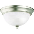 thumbnail image 5 of 8108NI Kichler Lighting 2 light Flush Mount - with Utilitarian inspirations - 5 inches tall by 11.25 inches wide-Brushed Nickel Finish, 5 of 5