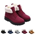 thumbnail image 6 of Noothes Warm Winter Boots for Women, Fleece Lined High Top Ankle Booties Non Slip Platform Snow Boots for Ladies Cold Weather Comfortable Outdoor, 6 of 8