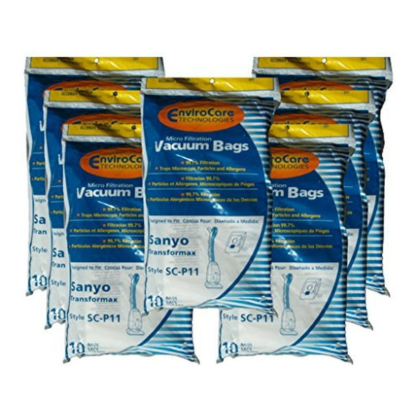 70 Sanyo Transformax Canister Vacuum Cleaner Bags SAR1411 20 30098