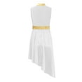 thumbnail image 2 of Alvivi Shiny Dance Dress for Girls Lyrical Praise Liturgical Worship Church Robe Sleeveless Tunic White 8, 2 of 5