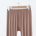 thumbnail image 5 of ylioge M-5X Plus Size Pajama Pants for Women Soft-Modal Casual Solid Color Elastic Waist Straight Leg Comfortable Loungewear Sleepwear Pajamas Pant, 5 of 5