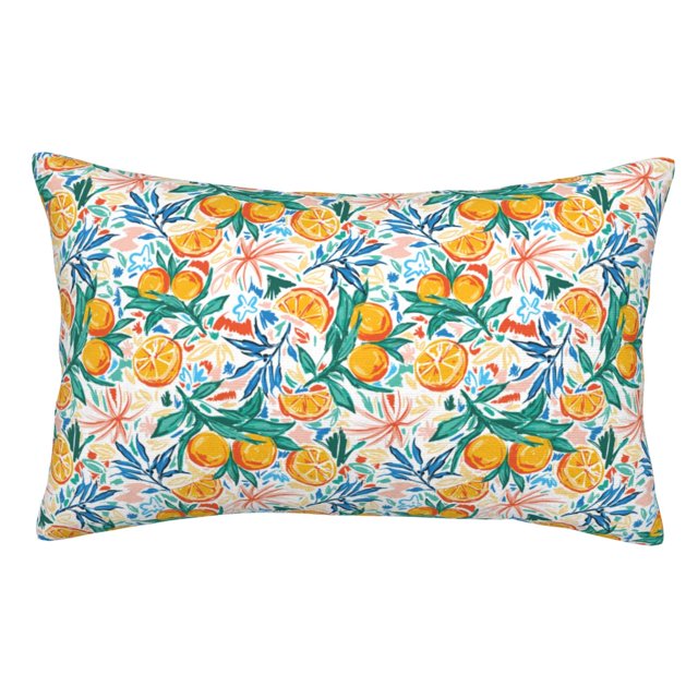 Balery Colorful Fruits Funda de Cojín Estampada, Regalos para Mujeres, Regalos de Amor para Ella, Regalos para Novia o Esposa, Funda de Almohada-16"x24"