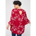 thumbnail image 2 of Catherines Women's Plus Size Petite Embroidered Gauze Tunic, 2 of 6