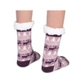 thumbnail image 3 of SHCKE Plush Slippers Carpet Socks Thick Fuzzy Slipper Socks Anti-Skid Floor Socks Christmas Gift Fleece Lining Home Socks Winter Warm Soft Slipper Socks, 3 of 7
