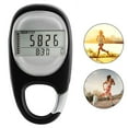 thumbnail image 2 of Podómetro digital 3D con clip para distancia de caminata simple, contador de pasos con clip, memoria de distancia para caminar, millas/km, ejercicio, actividad física, calorías para hombres, mujeres, 2 of 8
