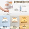 thumbnail image 3 of Table Lamps 3 Color 10 Way Dimmable LED Nightstand Lamp for Bedroom, Living Room, Home Office Pumpkins with Bows Medium, 3 of 7
