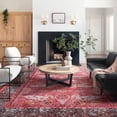 thumbnail image 5 of Cydiria Vintage Boho Traditional Oriental Faux Wool Area Rug, 5' x 8', Red, 5 of 7