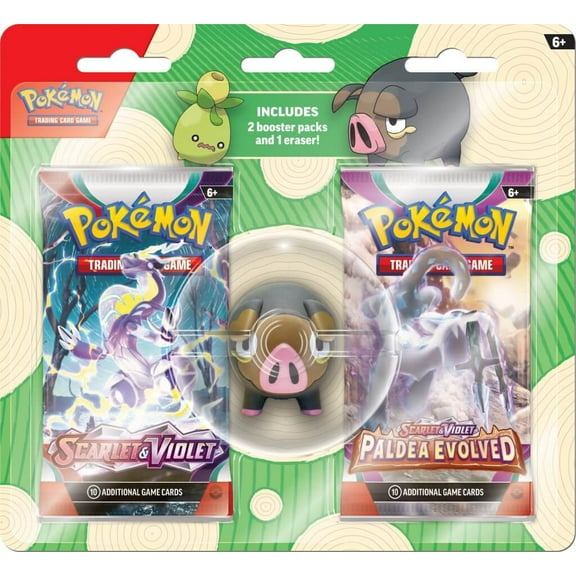 Pokemon 2023 Back to School Lechonk Special Edition (2 Booster Packs & 1 Eraser)