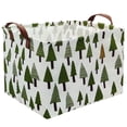 thumbnail image 1 of Cesto de ropa FXOCSHE de tela verde de 38 x 25 x 23 cm, 1 of 7