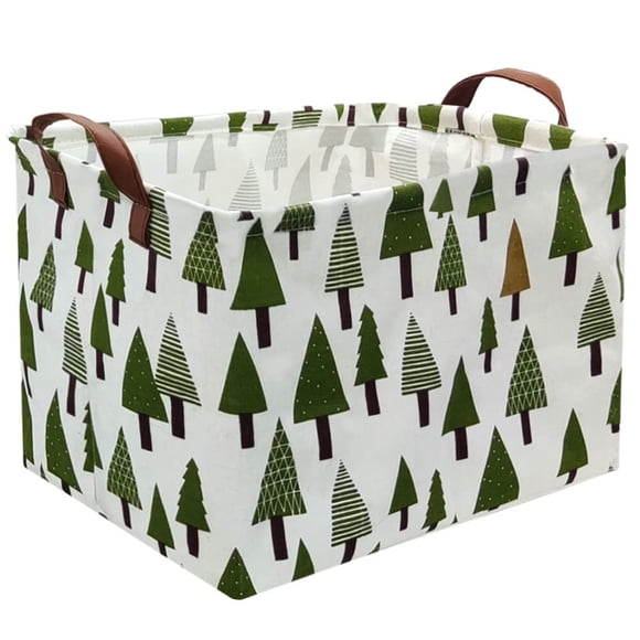 Cesto de ropa FXOCSHE de tela verde de 38 x 25 x 23 cm