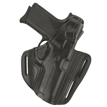 - Gould and Goodrich B803-195 Gold Line 3-Slot Pancake Holster, Black