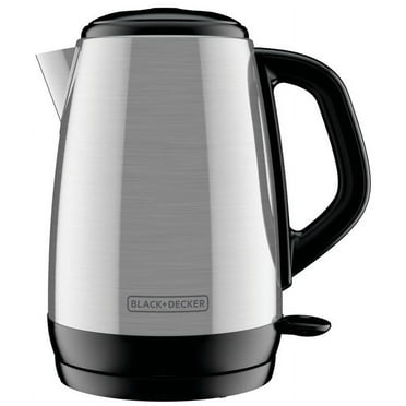 BLACK DECKER 1.7 Liter Electric Cordless Kettle, Stainless Steel