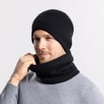 thumbnail image 2 of TBWNWG Couples Winter Warm Knit Hat and Scarf Two Piece Set for Men and Women Cold Weather Accessories,One Size, 2 of 7