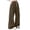 Brown, variant on Vivianyo HD Women's Winter Fleece Lined Sweat Trousers,Wide Leg Knit Bottoms for Women Casual Pants Drawstring Elastic Waist Vertical Seam with Side Pockets, Women's Brown, Sizes S-3XL