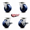 thumbnail image 2 of Tool Box Caster Wheel Set – 4 Inch Solid Polyurethane Swivel Casters – SCC, 2 of 2