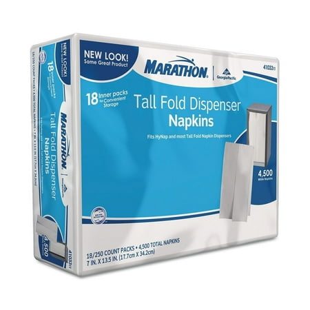 Marathon - Tall Fold Dispenser Napkins - 4,500 Napkins, Small business will love these quality napkins at the perfect price point. By (Best Point Of Sale For Small Business)
