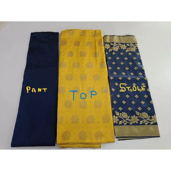 INDIAN SUIT set- TOP PANT STOLE fabric available in 2 styles