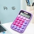 thumbnail image 4 of CASAFUN 2 in 1 Candy Colored 8 Digit Desktop Calculator with Large LCD Display back to School Supplies for Kids Students, Dual Solar Power and Battery for Office,Home,School, 4 of 6