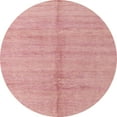 thumbnail image 1 of Ahgly Company Indoor Round Abstract Pink Coral Pink Abstract Area Rugs, 5' Round, 1 of 6