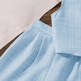 thumbnail image 7 of UngA Girls Button Down V Neck Sleeveless Tank Top and Shorts Set Cute Two Piece Summer Outfits for Kids 8-9 Years,Sky Blue, 7 of 7