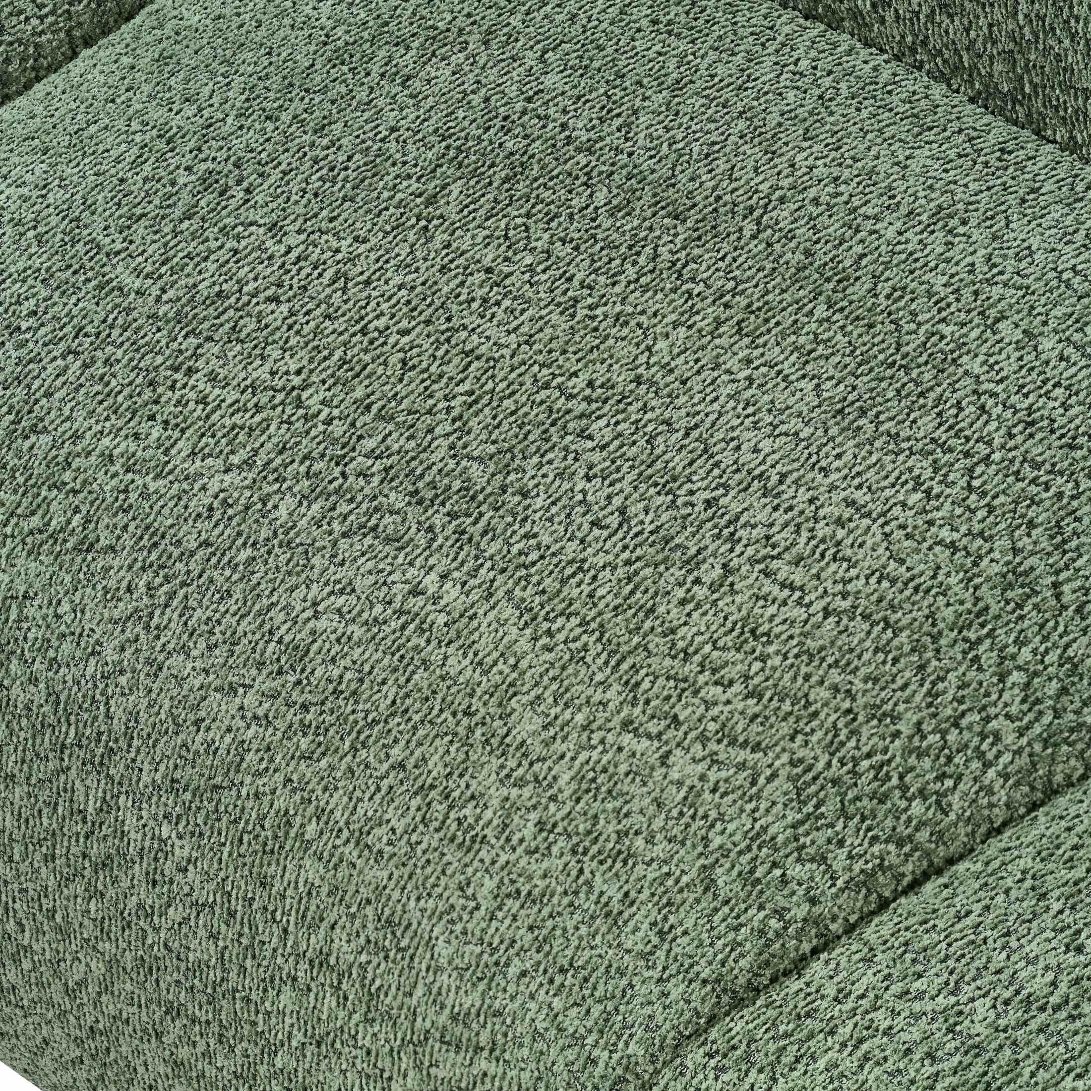 Christopher Knight Home 98.5" Curved Contemporary 3-Seat Sofa with Upholstered Plush Seating, Green