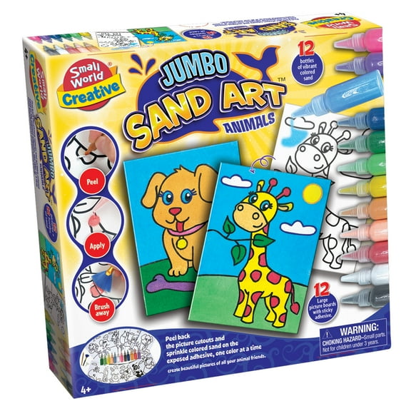Small World Toys Jumbo Sand Art  Animals