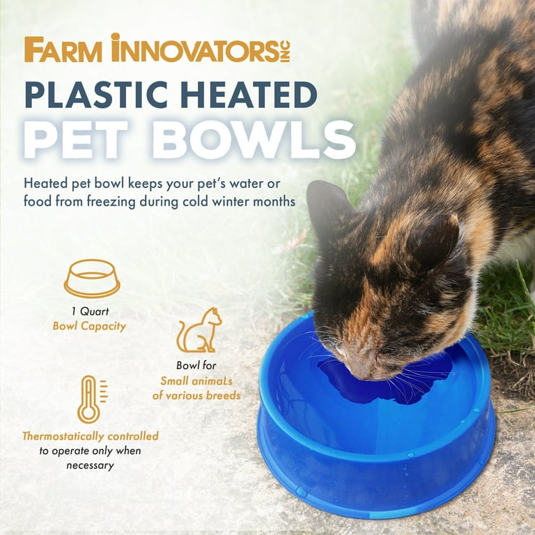 Free Shipping! Farm Innovators Qt Heated Pet Bowl