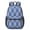 Blue Checkered Pattern, variant on Red and Black Checkered Pattern 17" School Backpacks for Teens,Waterproof Oxford Fabric,S-Shape Padded Straps for School,Travel,Hiking,Camping