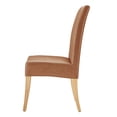 thumbnail image 2 of NPD Furniture Valencia PU Dining Side Chair in Vintage Cider (Set of 2), 2 of 12