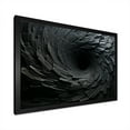 thumbnail image 2 of Designart "Fractal Spirals in Black" Abstract Framed Wall Art Decor - Modern Black Abstract Spirals Living Room Framed Canvas Art, 2 of 6