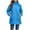 Blue, variant on CFLVAEK Womens Plus Size Rain Coat Zip Up Waterproof Parkas with Pockets Fall Winter Quilted Jackets Outdoor Windbreaker Jacket with Hood Blue L