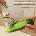 thumbnail image 1 of Policía Pelador de acero inoxidable 3 en 1 con removedor de ojos de papa, cuchillo de cocina ergonómico para frutas y verduras JASKFLY, 1 of 9