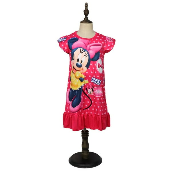 2023, vestido de princesas de Disney, Minnie, ropa de verano para niños, pijamas para niños, vestidos de cumpleaños de ratón, disfraz informal 3-8Y8T-XL Gao Jinjia LED