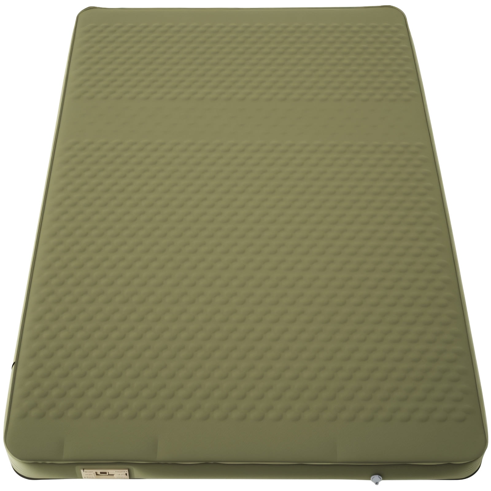 ABORON Full Size Self-Inflating Sleeping Pad, Foam & Air Camping Mattress, 9.5 R-Value Insulated Sleeping Mat with Built-In Pump, Portable All Season Camping Pad for Tent, Car, Cot, Truck Army Green