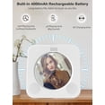 thumbnail image 2 of Reproductor de CD portátil Gracioso 4000 mAh con altavoz Bluetooth, 2 of 7