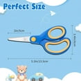 thumbnail image 3 of Kids Scissors Bulk, 54 Pcs Soft Touch Classroom Scissors, Safe Round-Tip Child Scissor with Flat-Angle Blade and Non-Slip Handle for School and Crafts, Three Colors, 3 of 6
