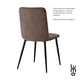 thumbnail image 5 of Set de 2 Sillas para Comedor Respaldo Alto Velvet Acolchadas cafe, 5 of 7